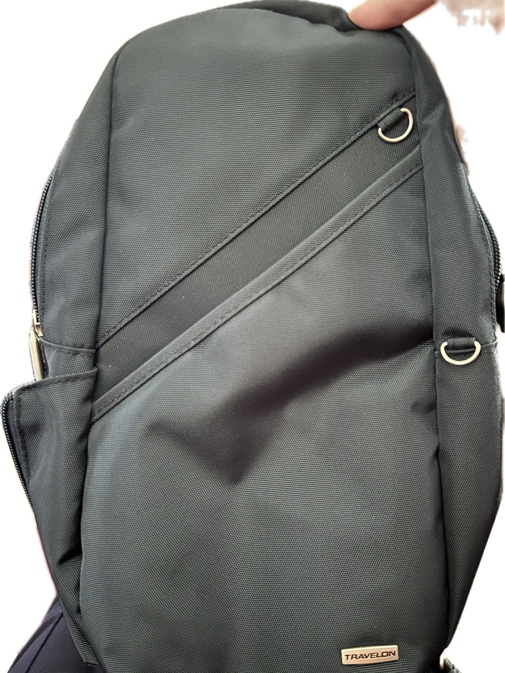 Travelon Navy Blue Anti Theft Crossbody